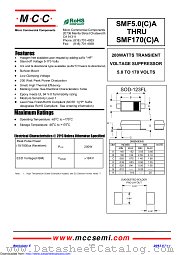 SMF100CA datasheet pdf Micro Commercial Components