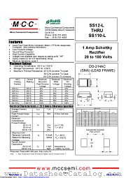 SS110-L datasheet pdf Micro Commercial Components