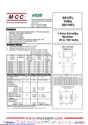 SS14FL datasheet pdf Micro Commercial Components