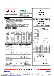 UF1M datasheet pdf Micro Commercial Components