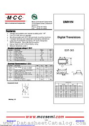 UMH1N datasheet pdf Micro Commercial Components
