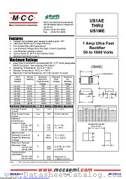 US1CE datasheet pdf Micro Commercial Components