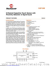 CAP1296-2-SL-TR datasheet pdf Microchip