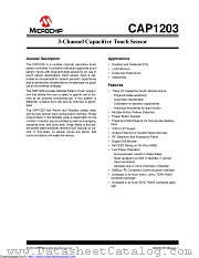 CAP1203-1-AC3-TR datasheet pdf Microchip