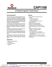 CAP1106 datasheet pdf Microchip