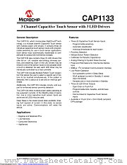 CAP1133 datasheet pdf Microchip
