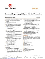 USB3340 datasheet pdf Microchip