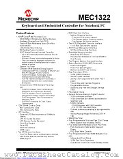 MEC1322-SZ-C0-TR datasheet pdf Microchip