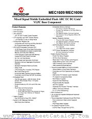 MEC1609-PZP datasheet pdf Microchip