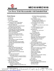 MEC1618 datasheet pdf Microchip