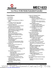 MEC1633X-AUE datasheet pdf Microchip