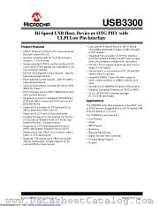 USB3300-EZK datasheet pdf Microchip