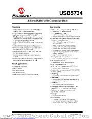 USB5734 datasheet pdf Microchip