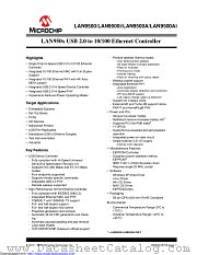 LAN9500A-ABZJ datasheet pdf Microchip