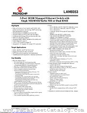 LAN9353T/PT datasheet pdf Microchip
