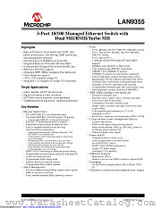 LAN9355/PT datasheet pdf Microchip