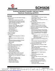 SCH5636-NS datasheet pdf Microchip