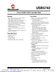 USB5742T/2GX01 datasheet pdf Microchip
