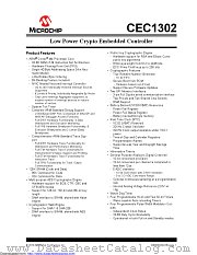CEC1302 datasheet pdf Microchip