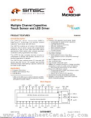 CAP1114 datasheet pdf Microchip