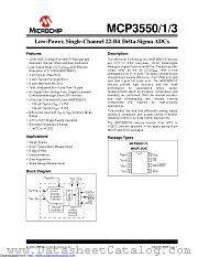 MCP3550-50 datasheet pdf Microchip