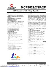 MCP2021PT-500E/MD datasheet pdf Microchip