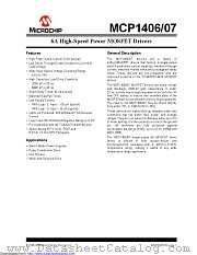 MCP1406-E/MF datasheet pdf Microchip