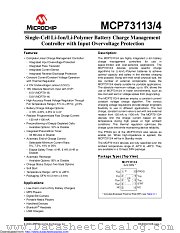 MCP73114-1NSI/MF datasheet pdf Microchip