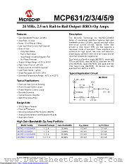 MCP631T-E/OT datasheet pdf Microchip