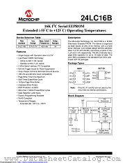 24LC16BH datasheet pdf Microchip