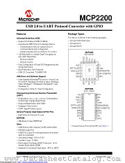 MCP2200 datasheet pdf Microchip