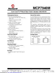 MCP7940M-I/P datasheet pdf Microchip