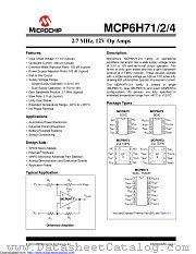MCP6H72T-E/SN datasheet pdf Microchip