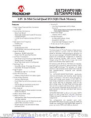 SST26WF016BAT-104I/MF datasheet pdf Microchip