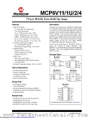 MCP6V11UT-E/LT datasheet pdf Microchip