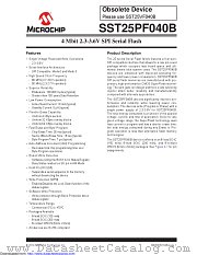 SST25PF040B-80-4C-SAE datasheet pdf Microchip