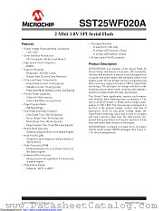 SST25WF020AT-40I/MF datasheet pdf Microchip