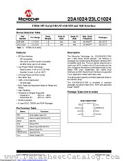 23LC1024T-I/ST datasheet pdf Microchip