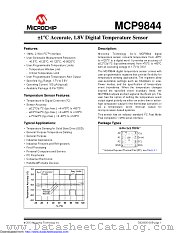 MCP9844 datasheet pdf Microchip
