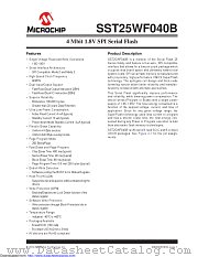 SST25WF040B datasheet pdf Microchip