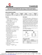 11AA02UID datasheet pdf Microchip