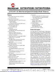 SST26VF032BT-104I/SM datasheet pdf Microchip