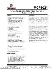 MCP8024 datasheet pdf Microchip