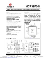 MCP39F501 datasheet pdf Microchip