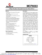 MCP8063T-E/MD datasheet pdf Microchip