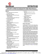 SST26VF016B datasheet pdf Microchip