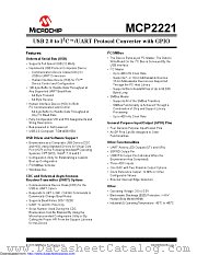 MCP2221T-I/ML datasheet pdf Microchip