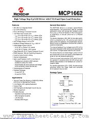 MCP1662 datasheet pdf Microchip