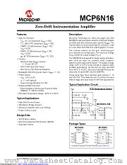 MCP6N16 datasheet pdf Microchip