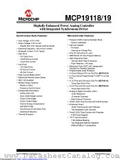 MCP19118 datasheet pdf Microchip